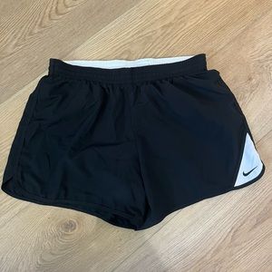 Black Nike running shorts